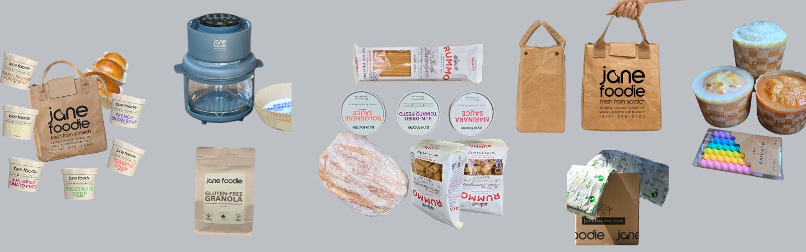 Jane Foodie gift collections – curated frozen meal bundles and comfort food gifts for every occasion.