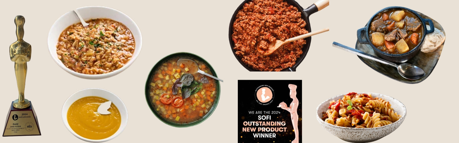 Jane Foodie soups, stews, and sauces – chef-made comfort foods, flash-frozen to lock in flavor and nutrition.