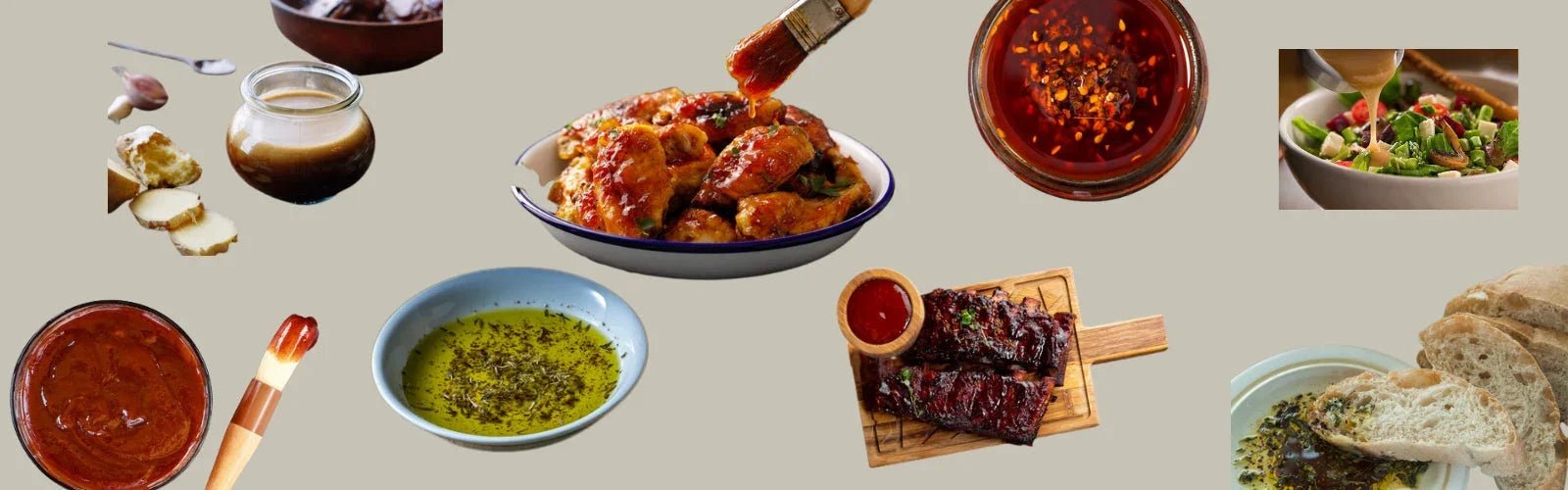 Jane Foodie sauces and dressings – hot honey, BBQ, and dipping oils, chef-crafted and flash-frozen for bold flavor.