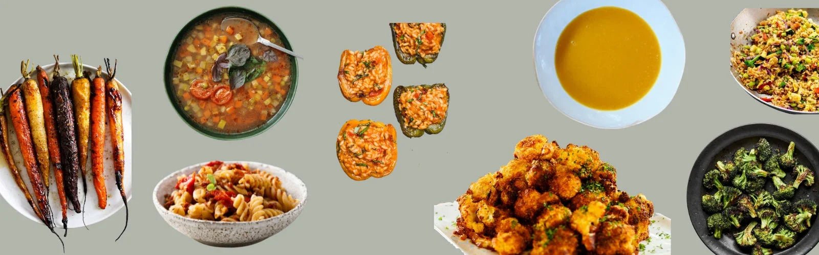 Jane Foodie vegetarian frozen meals – soups, pesto, stuffed peppers, and plant-based comfort foods, flash-frozen fresh.