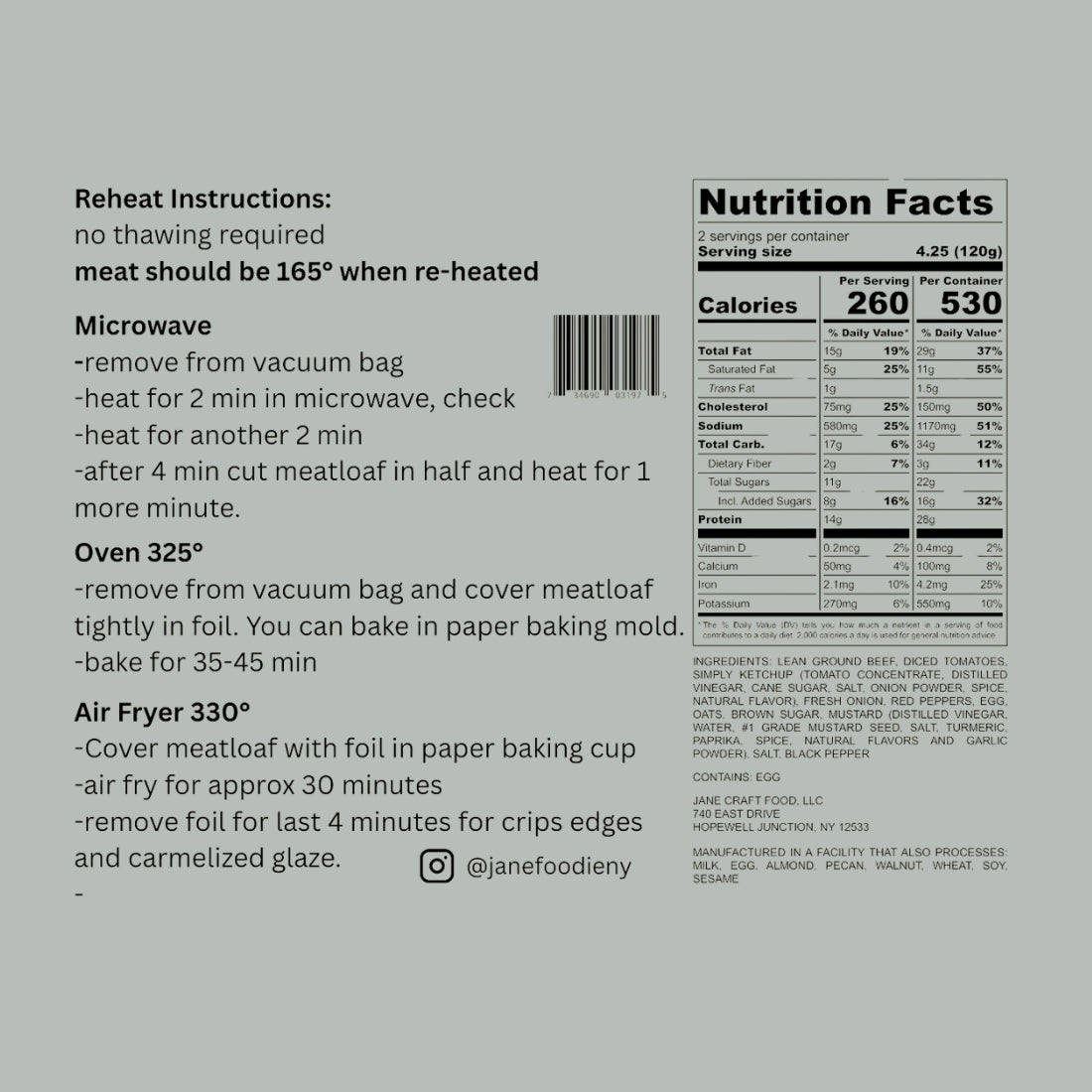 Gluten-Free Homestyle Meatloaf – 8.5 oz