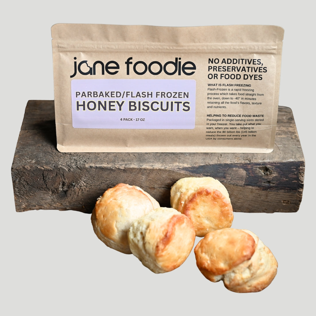Honey Buttermilk Biscuits – 4-Pack | Heat & Eat