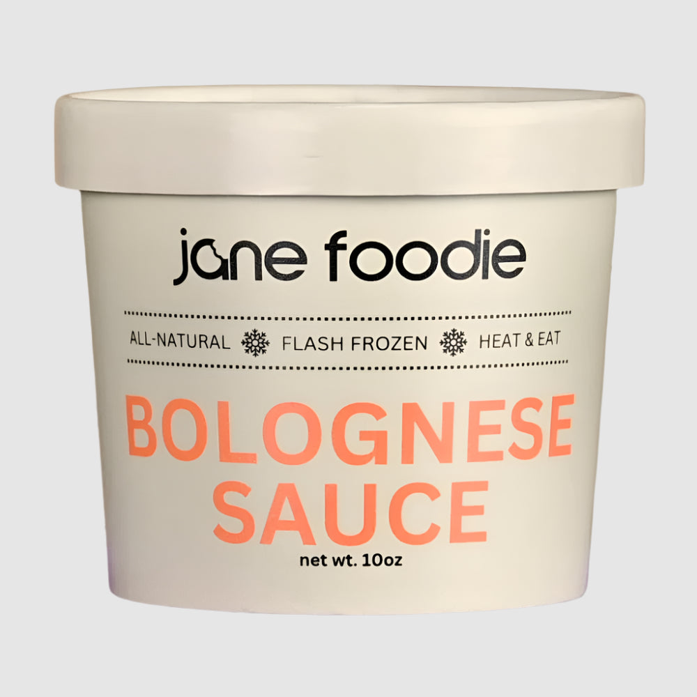 Bolognese Sauce Family Size 6-Pack Jane Foodie pasta sauce.