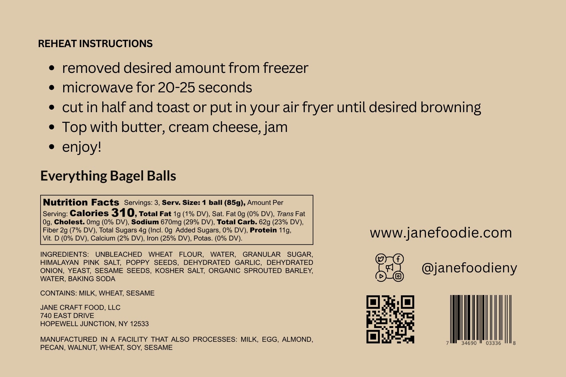 Everything Bagel Balls 3 - Pack - Jane Foodie