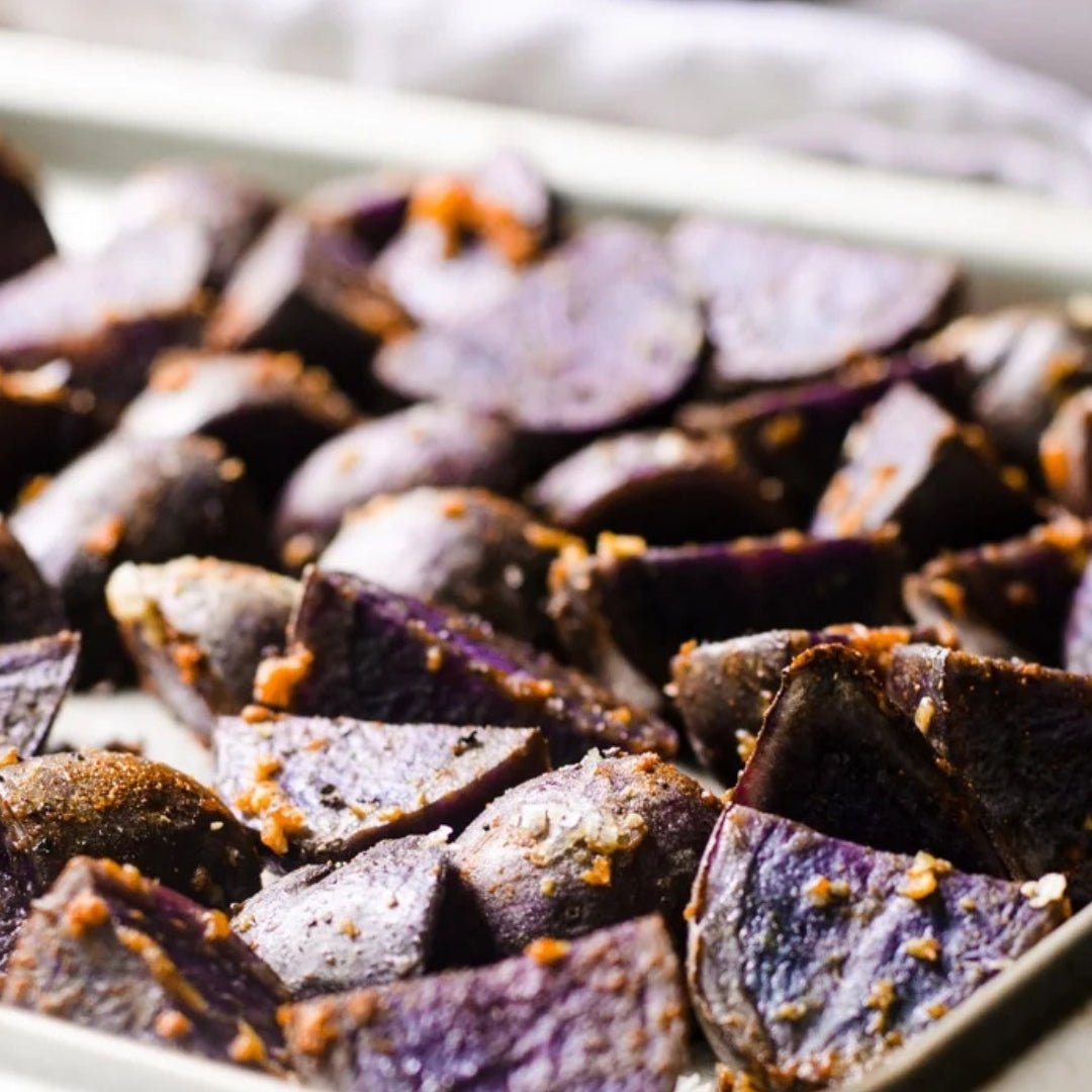 Italian Herb Roasted Purple Potatoes - Jane Foodie