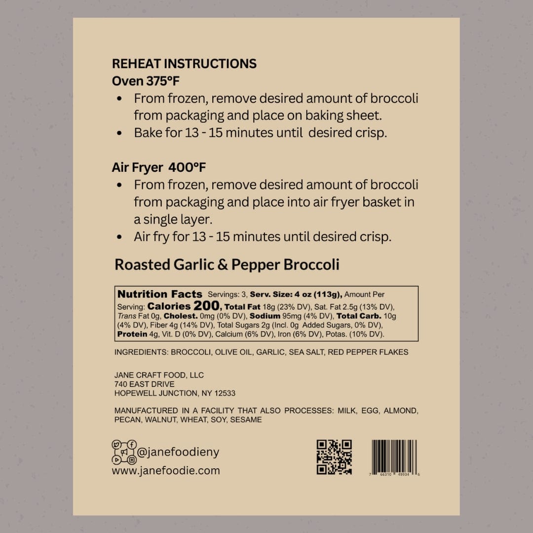 Roasted Garlic & Pepper Broccoli Jane Foodie .