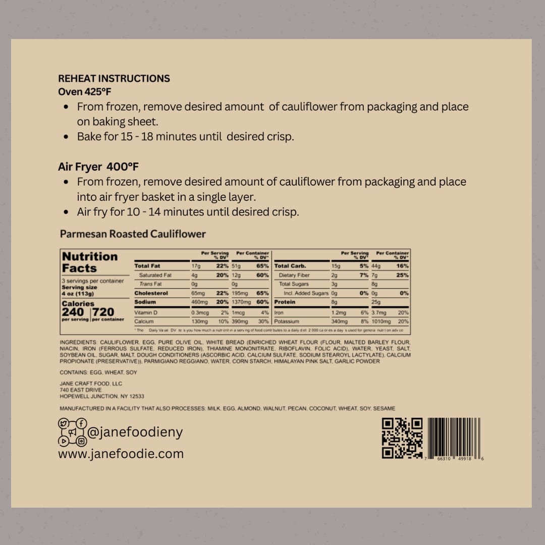 Crispy Parmesan Roasted Cauliflower Jane Foodie roasted cauliflower.