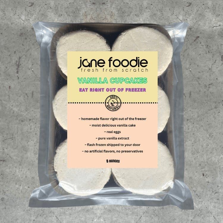 Jane Foodie Website Cupcake Vanilla Cupcake 6-Pack