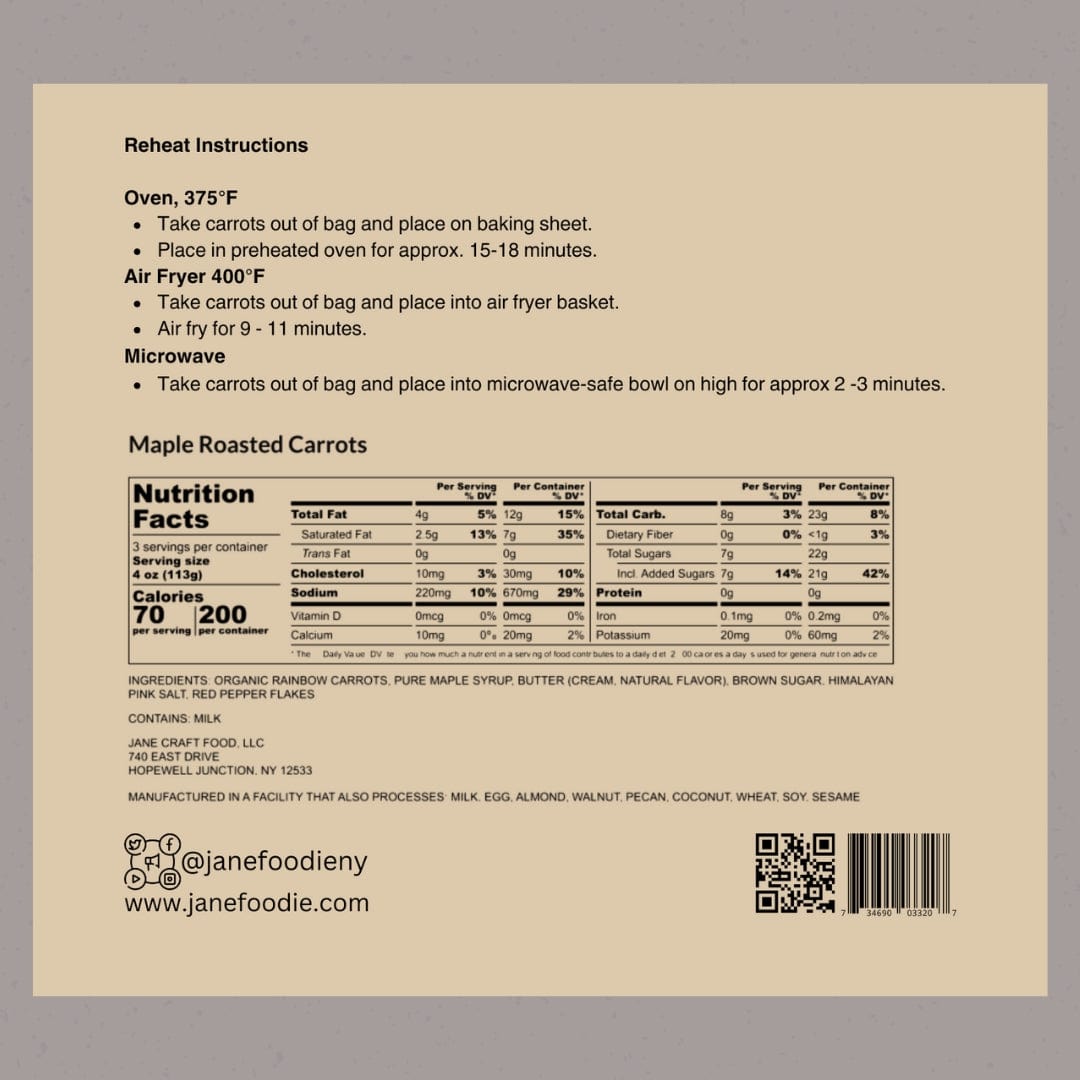 Maple Roasted Rainbow Carrots Jane Foodie Side Dish.