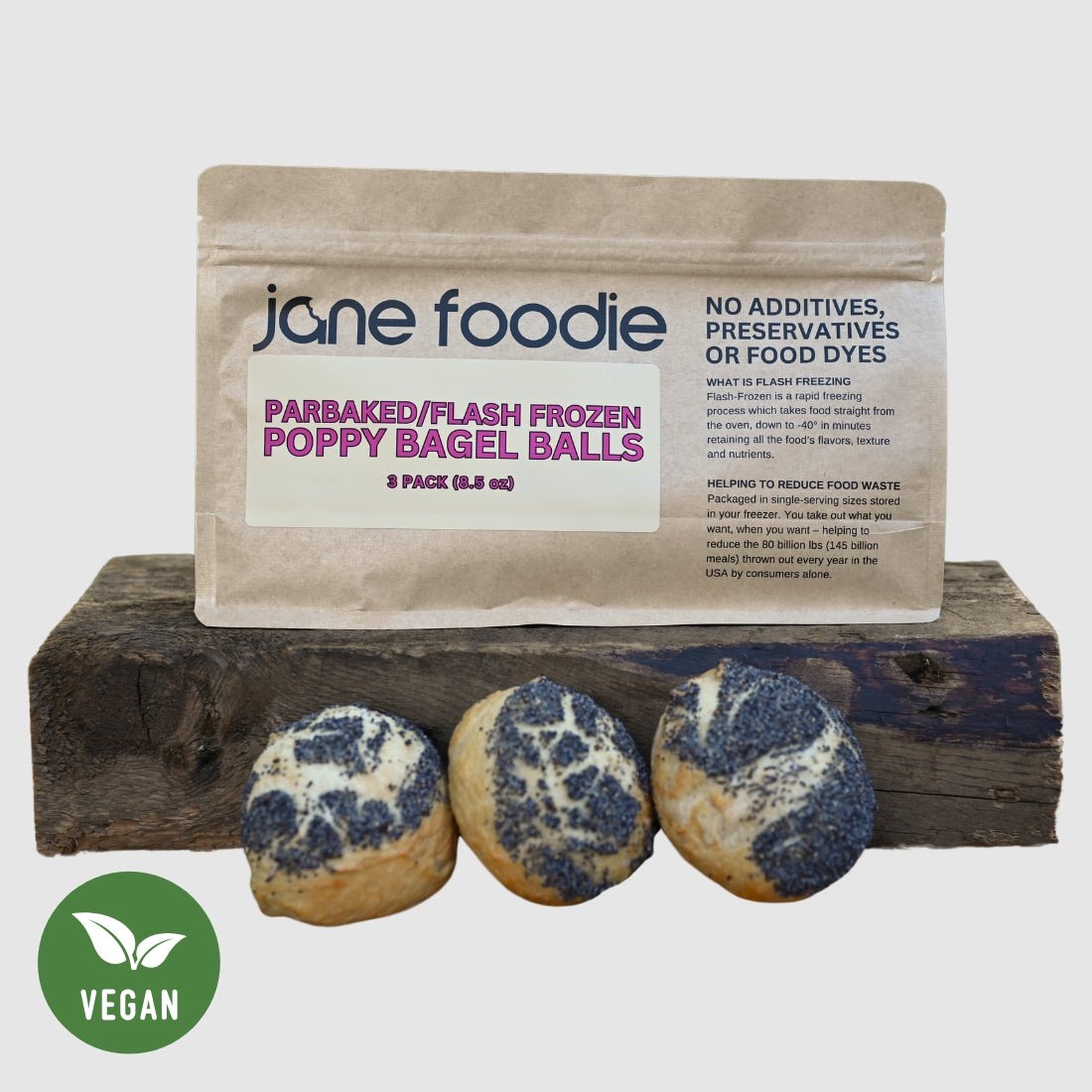 Poppy Seed Bagel Balls 3 - Pack - Jane Foodie