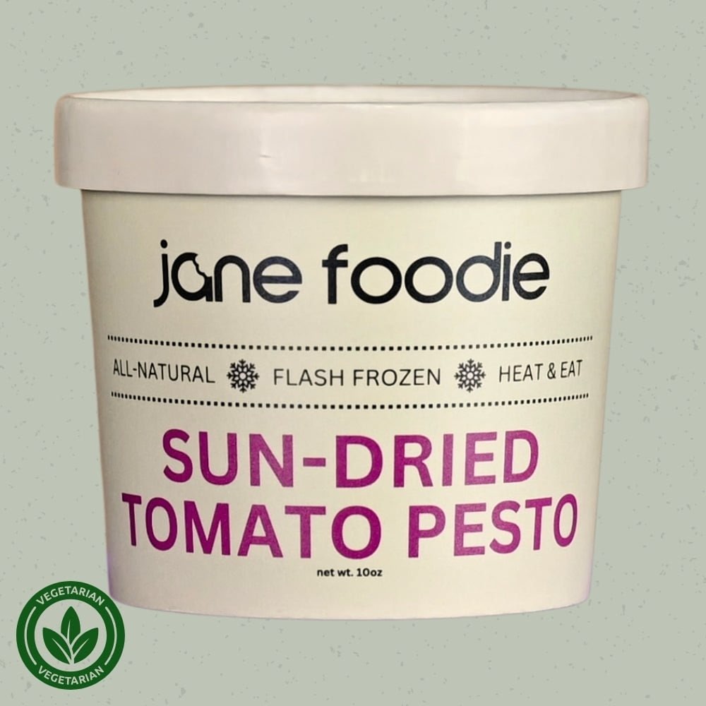 Sun-Dried Tomato Pesto Family Size 6-Pack Jane Foodie Sauce.