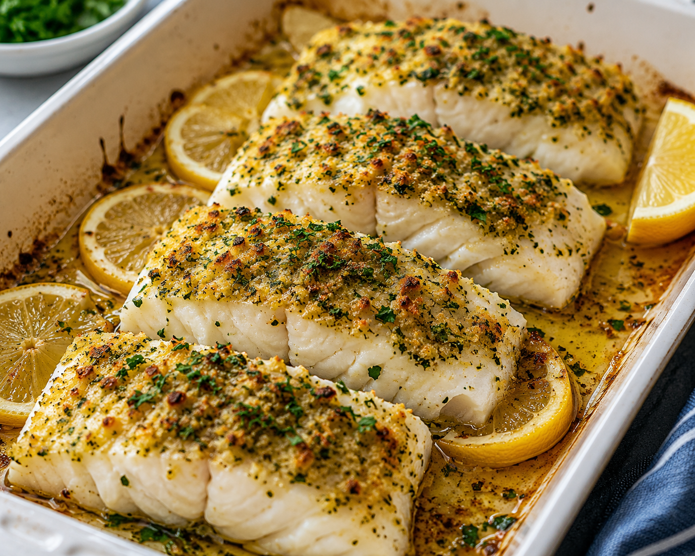 Herb-Crusted Baked Cod - Jane Foodie