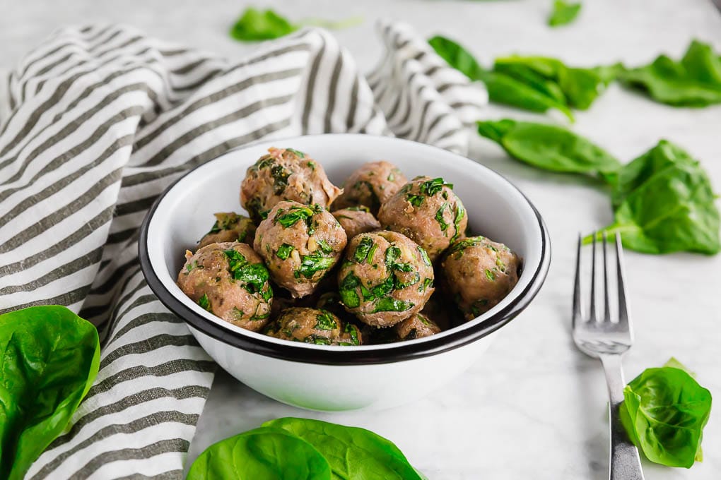 Turkey & Spinach Meatballs - Jane Foodie