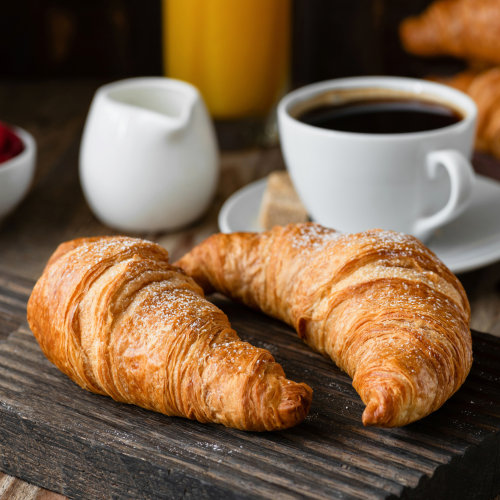 Dark Slate Gray Buttery Bliss: 4-Pack of Irresistible Croissants
