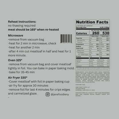Gluten-Free Homestyle Meatloaf – 8.5 oz