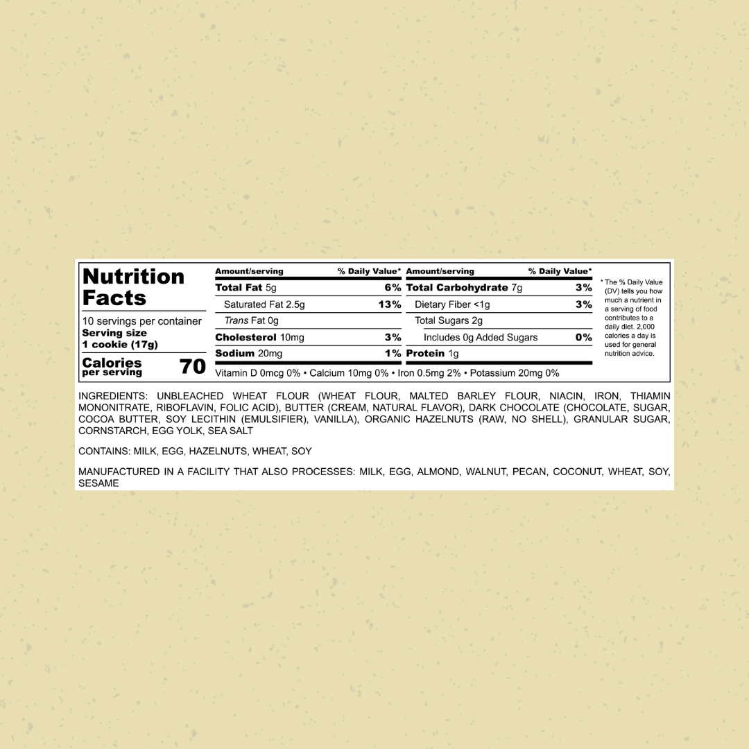 Hazelnut Dark Chocolate Cookie Bulk Pack