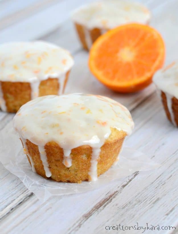 Orange Glaze Muffins 4-Pack – Made with Real Orange Zest &amp; Juice