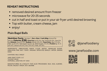 Plain Jane Bagel Balls 3-Pack