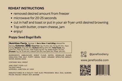 Poppy Seed Bagel Balls 3-Pack