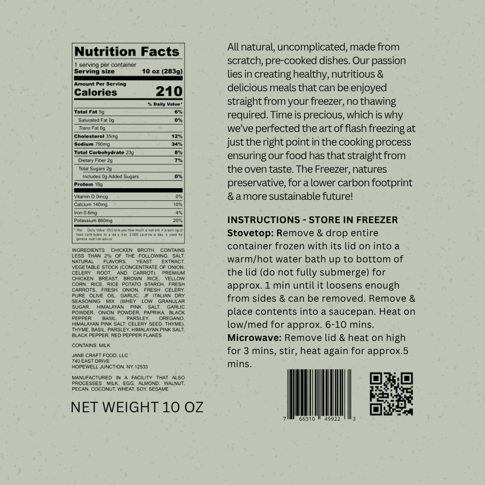 Chicken & Gluten - Free Pasta Soup Family Size 6 - Pack - Jane Foodie
