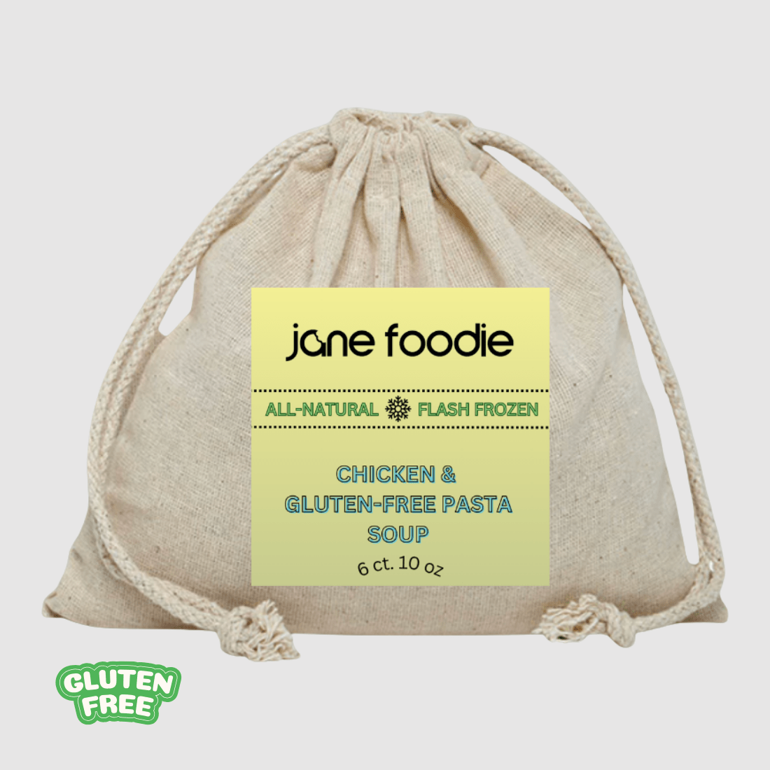 Chicken & Gluten - Free Pasta Soup Family Size 6 - Pack - Jane Foodie