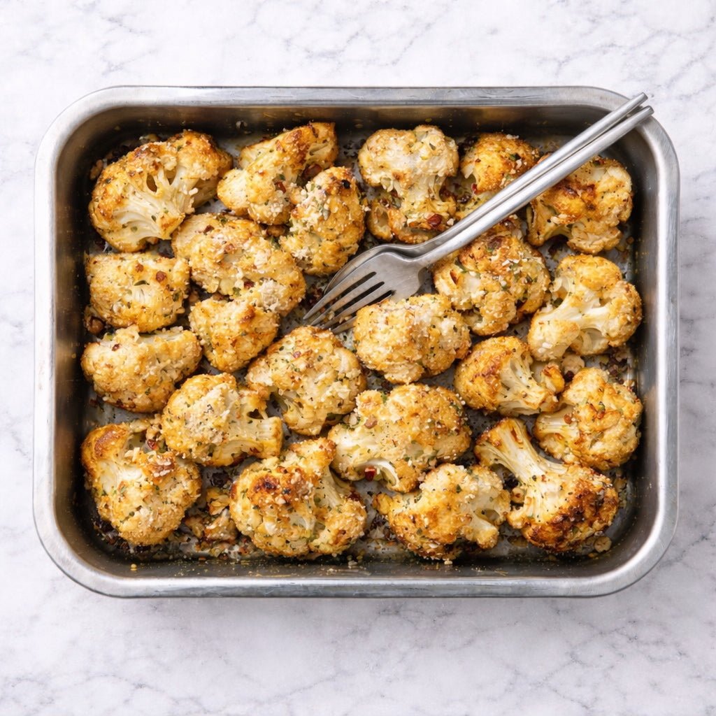 Crispy Parmesan Roasted Cauliflower - Jane Foodie