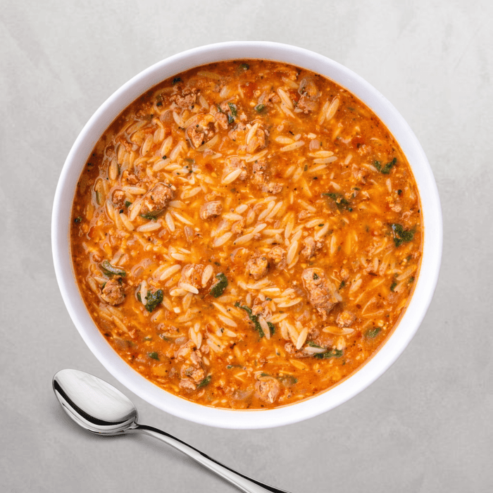 Italian Sausage & Orzo Soup