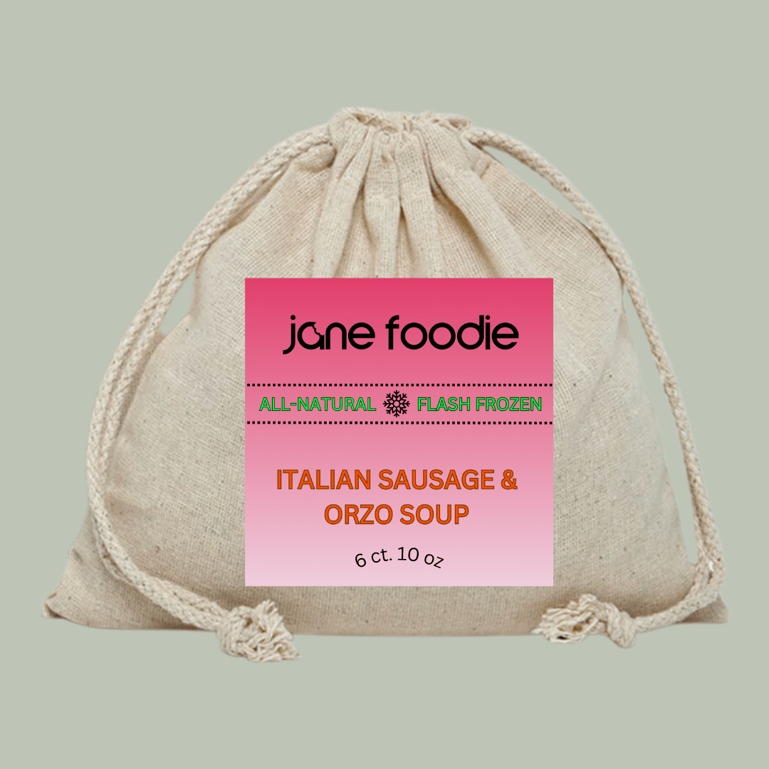 Italian Sausage &amp; Orzo Soup Family Size 6 - Pack - Jane Foodie