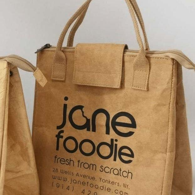 Jane's Foodie Kraft Insulated Reusable Bag Jane Foodie