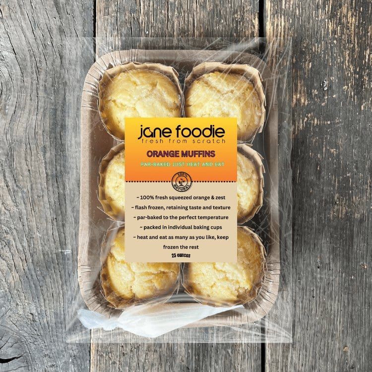 Jane Foodie Orange Muffins, 6 Pack