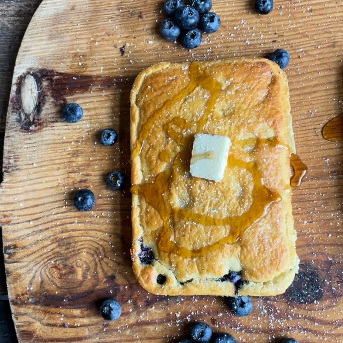 Blueberry Sheet Pan Pancake Pancakes Jane Foodie