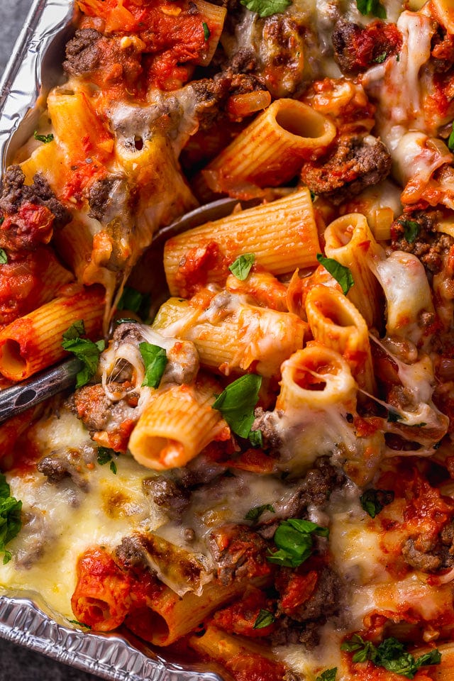 Italian Sausage Baked Ziti - Jane Foodie