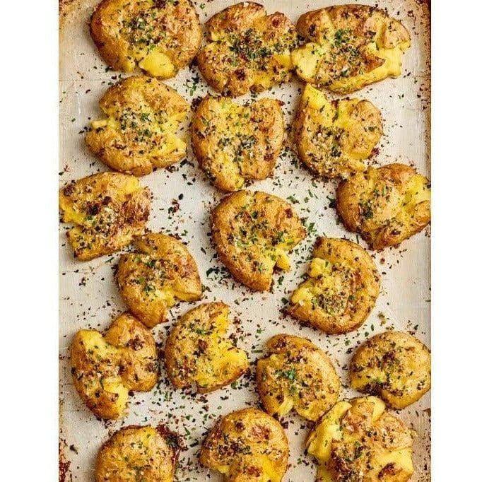 Smashed Yukon Potatoes potatoes Jane Foodie