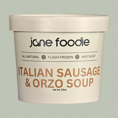 Italian Sausage &amp; Orzo Soup - Jane Foodie