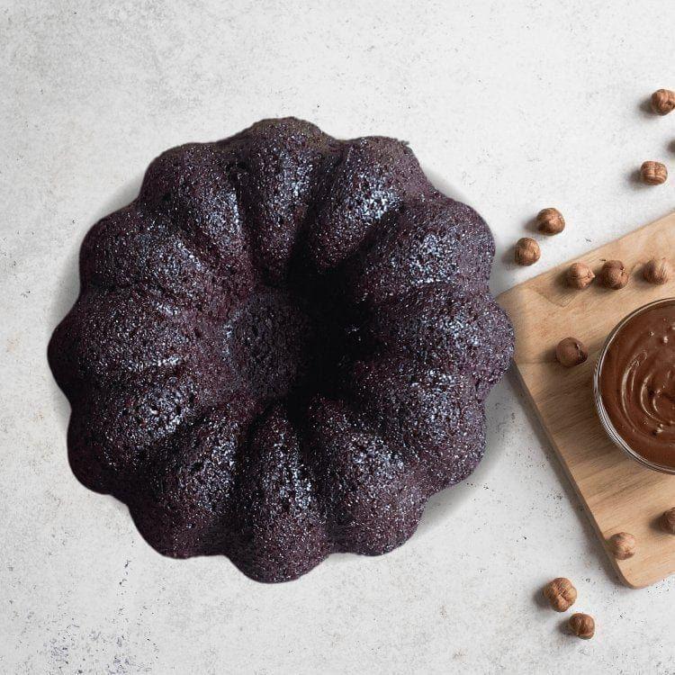 Mini Gluten-Free Dark Chocolate Hazelnut Bundt Cake | Guilt-Free Indulgence Jane Foodie Bundt Cake.