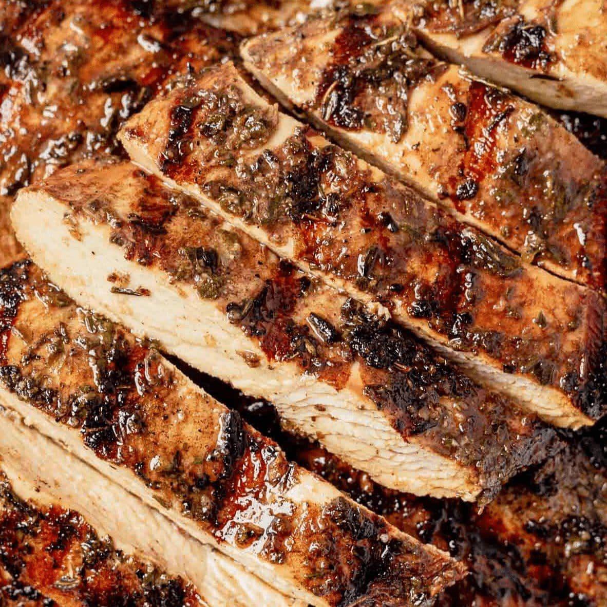 Balsamic Grilled Chicken chicken and rice Jane Foodie Website