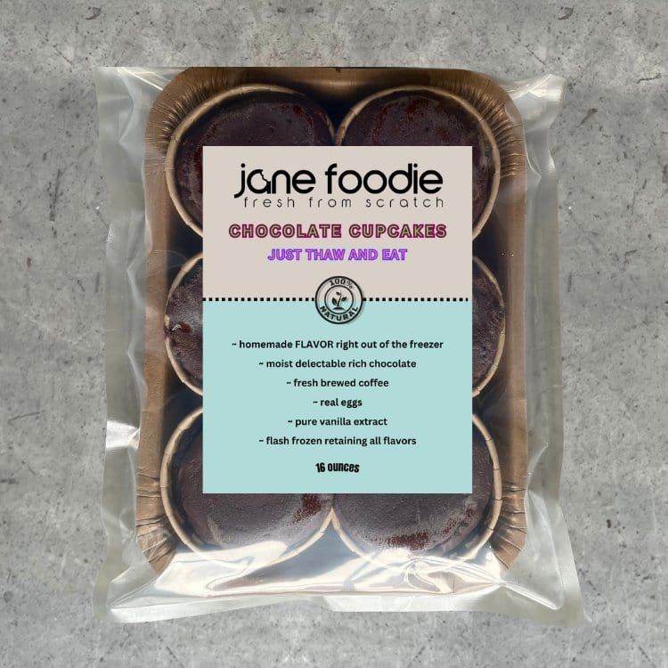 Jane Foodie Website Cupcake Chocolate Cupcake 6-Pack