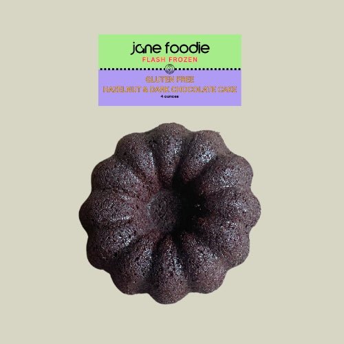 Mini Gluten-Free Dark Chocolate Hazelnut Bundt Cake | Guilt-Free Indulgence Jane Foodie Bundt Cake.