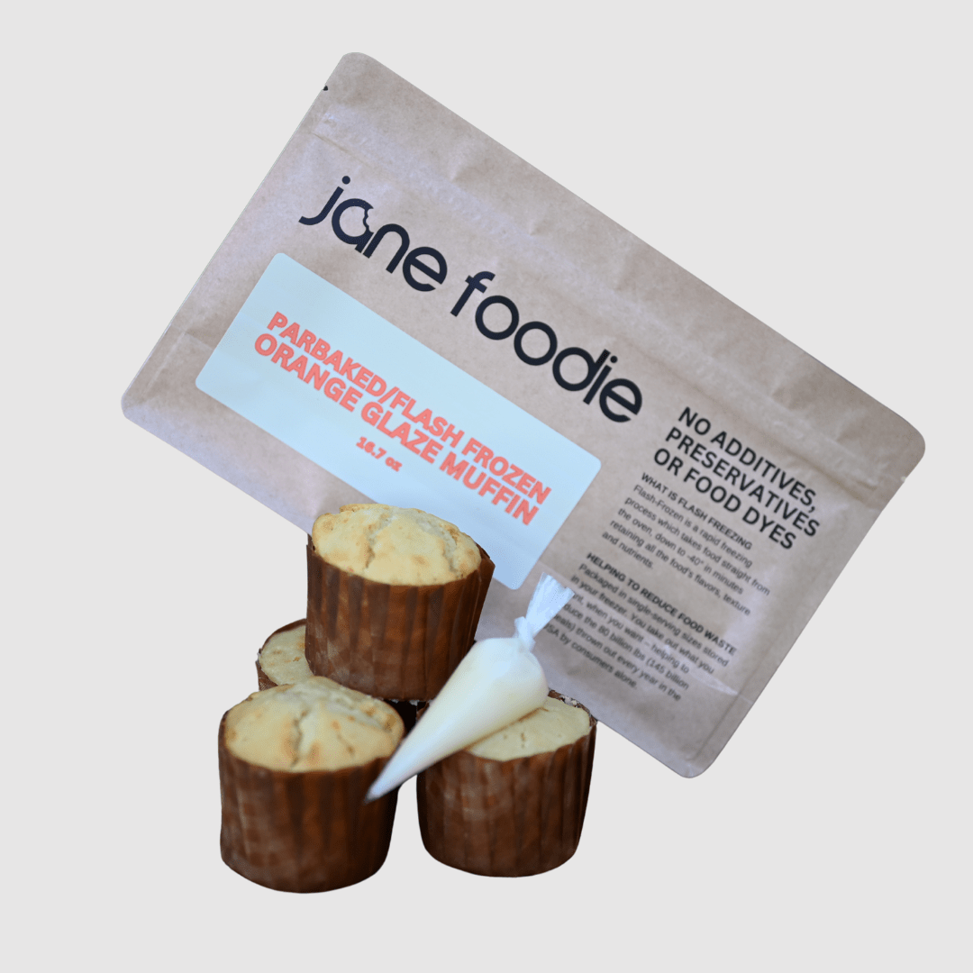 Orange Glaze Muffins 4 - Pack – Made with Real Orange Zest & Juice - Jane Foodie