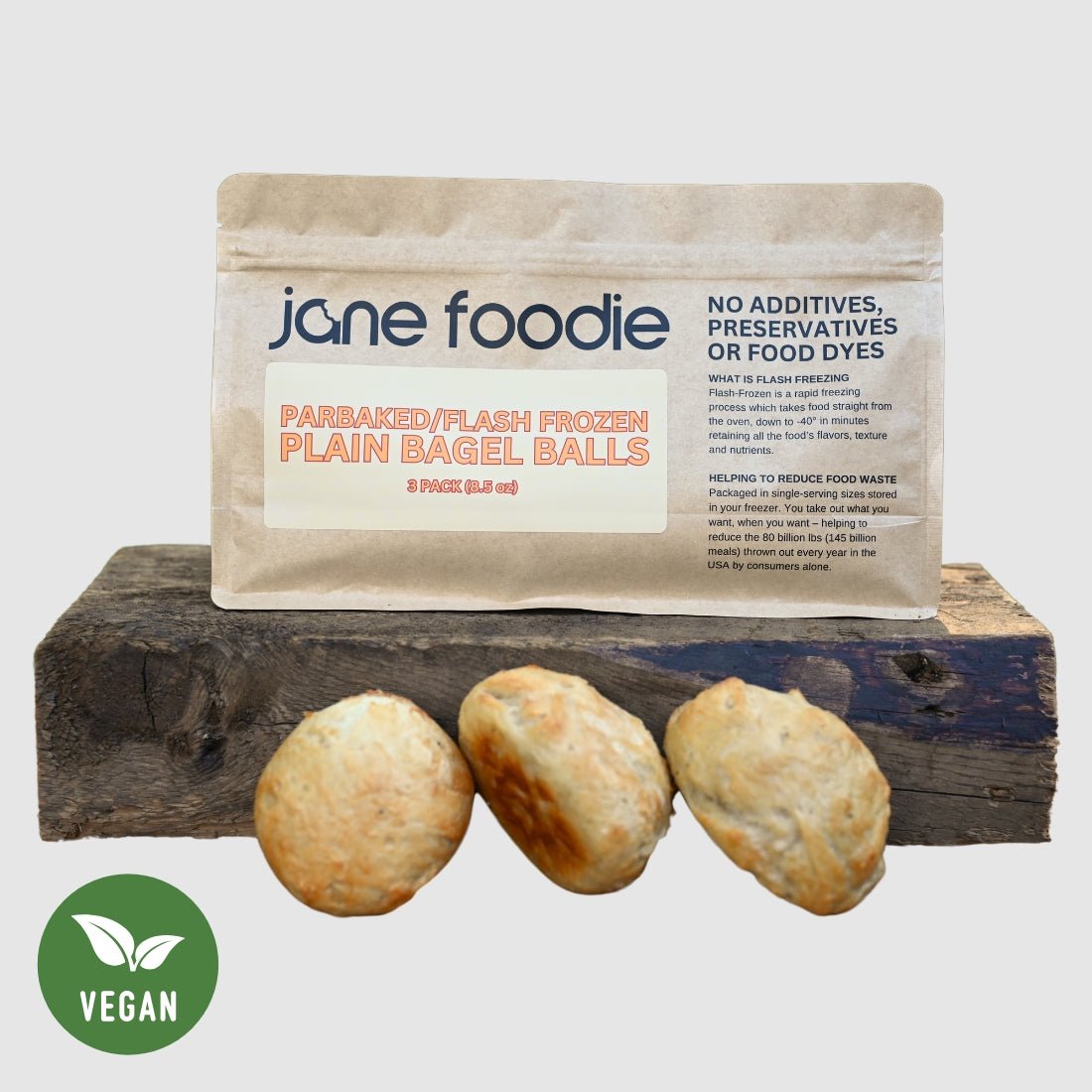 Plain Jane Bagel Balls 3 - Pack - Jane Foodie