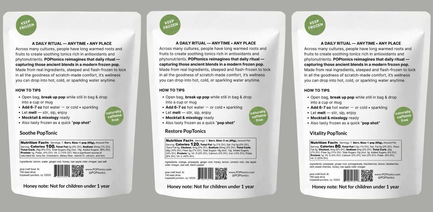 POPtonics Sampler Bundle - Jane Foodie