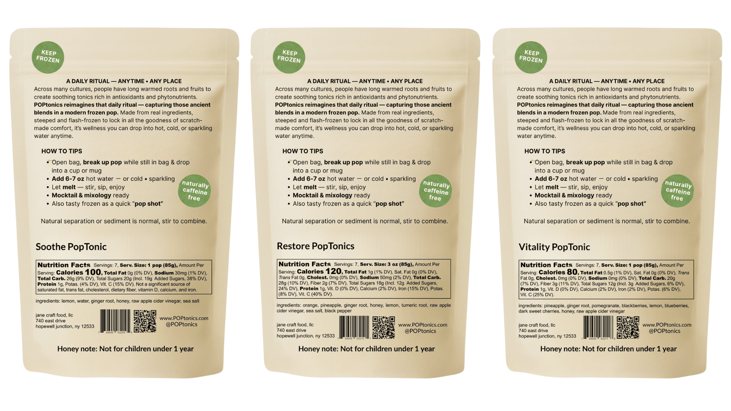 POPtonics Sampler Bundle - Jane Foodie