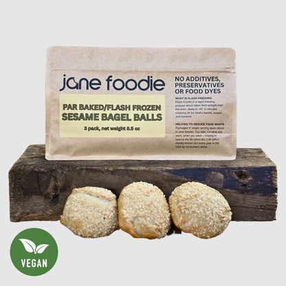 Sesame Seed Bagel Balls 3 - Pack - Jane Foodie