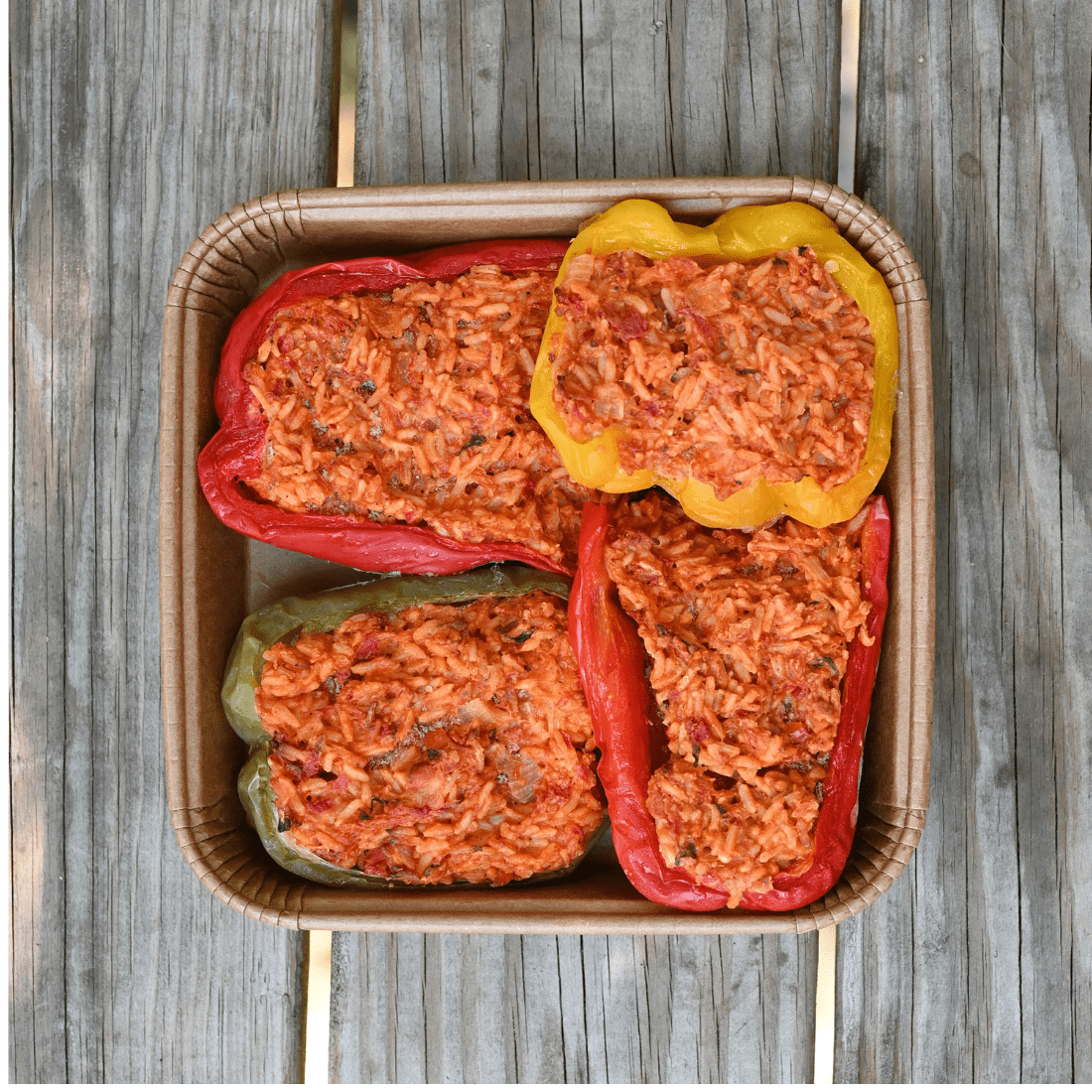Tomato Parmesan Risotto Stuffed Peppers 4 - Pack - Jane Foodie