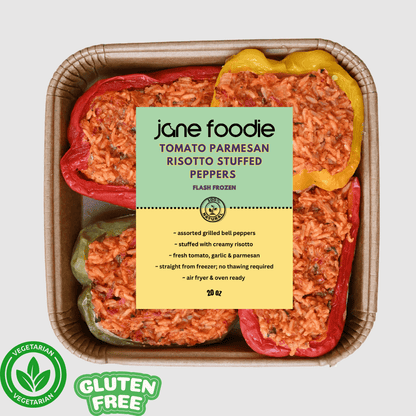 Tomato Parmesan Risotto Stuffed Peppers 4 - Pack - Jane Foodie