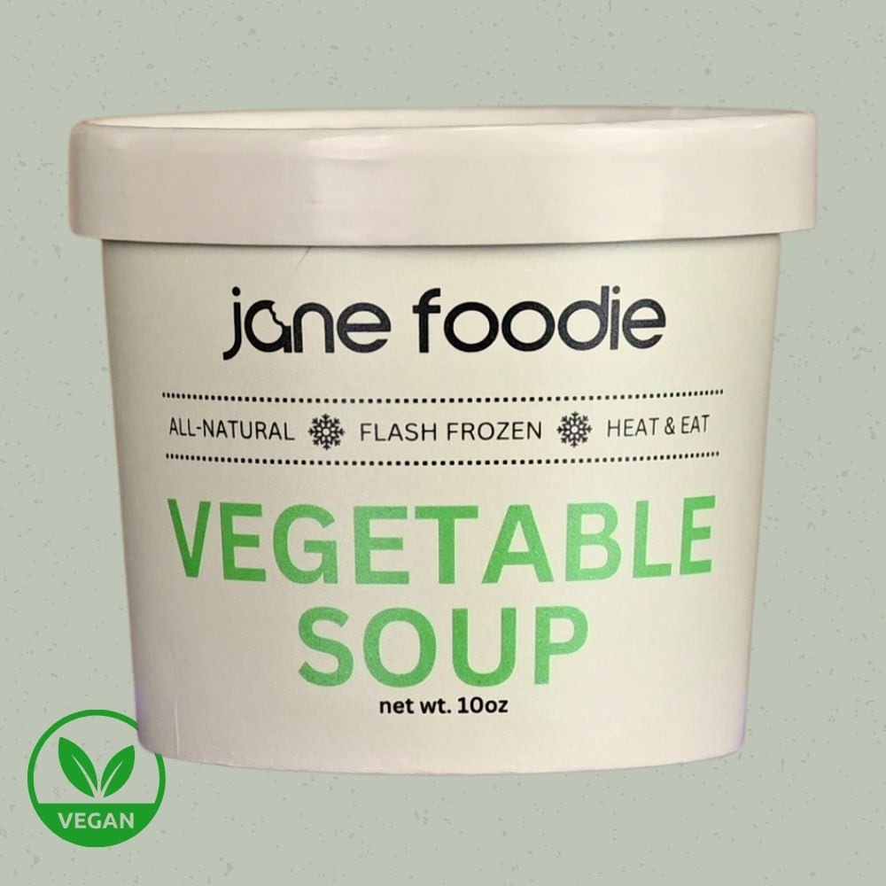 Vegetable Soup Family Size 6-Pack Jane Foodie Soup.